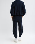 Tibi Navy Calder Sweatpant