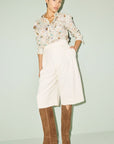 Freda Salvador Lennox Woven Tall Boot in toffee