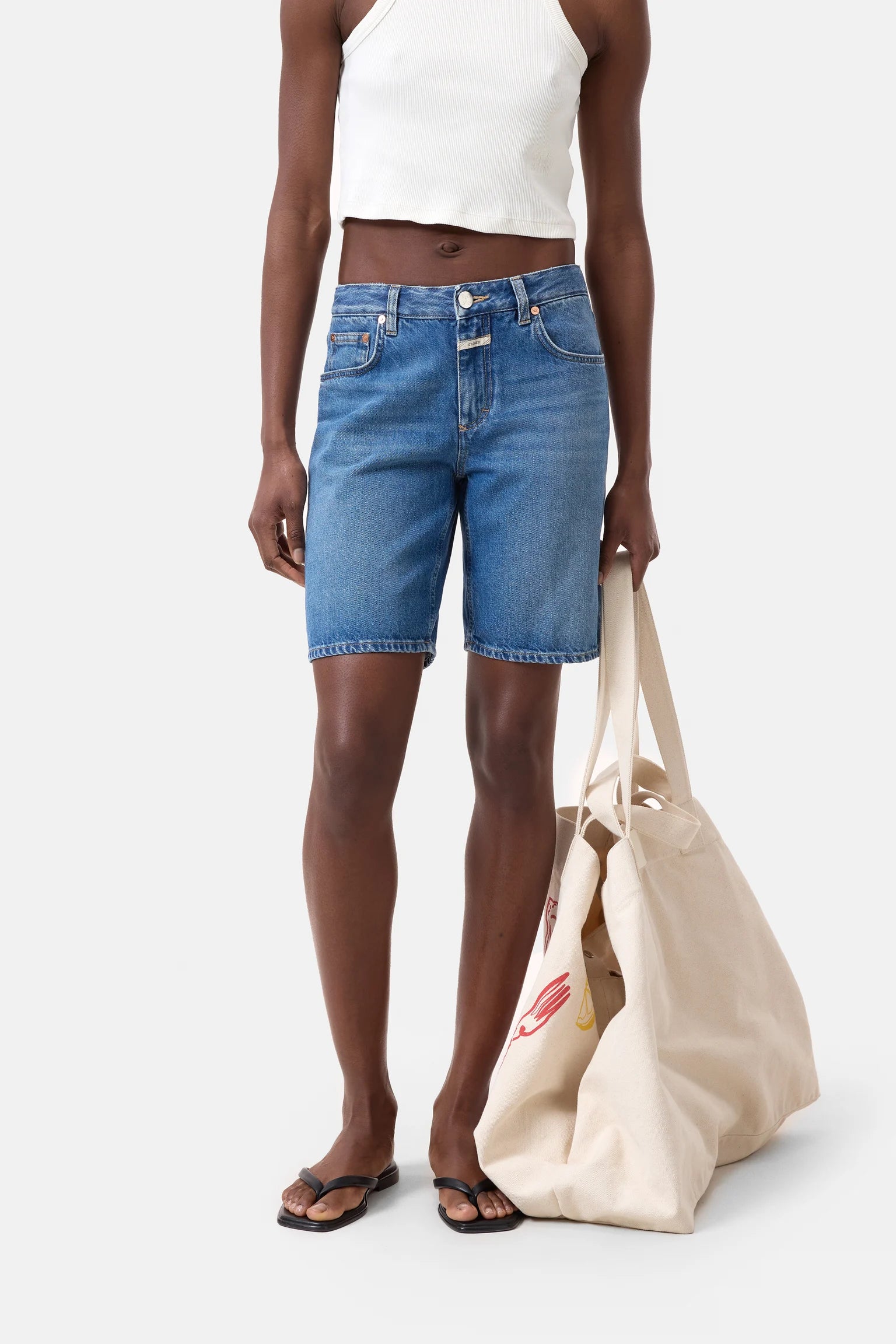 Closed Jinnie Mid-Blue Denim Shorts