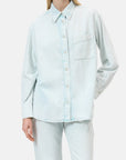Closed Washed Out Blue Denim Shirt