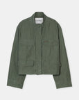 Closed Matcha Green Cropped Field Jacket