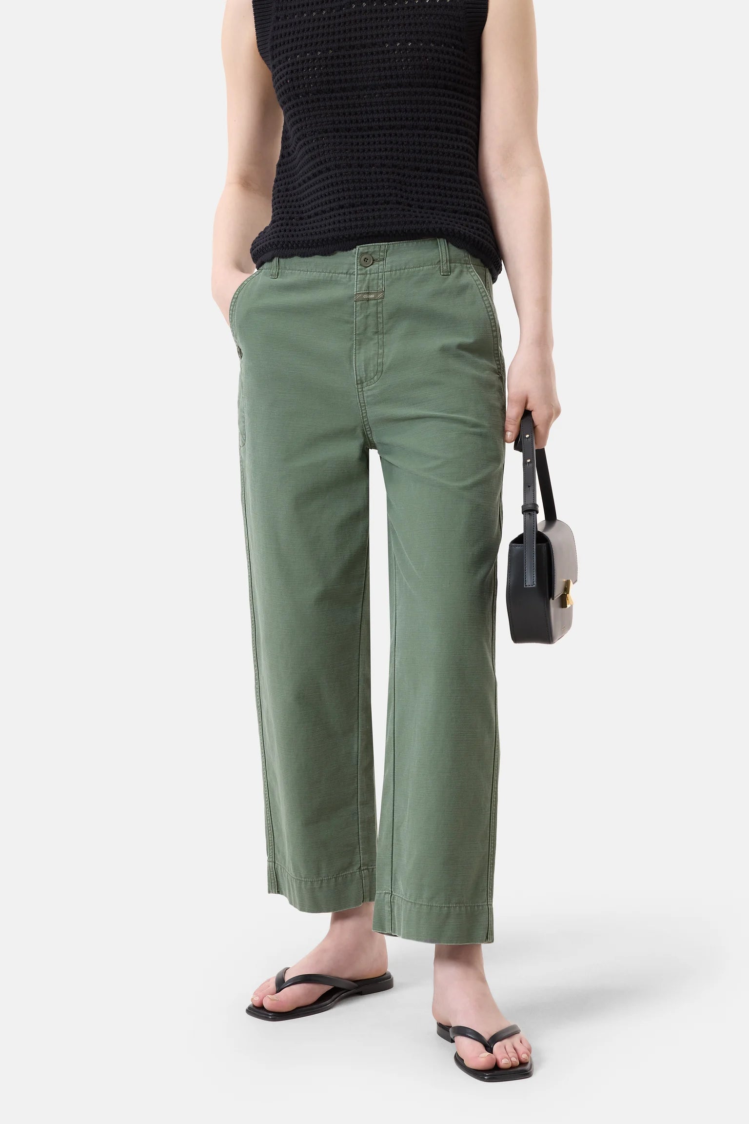 Closed Matcha Green Rovea Relaxed Pants