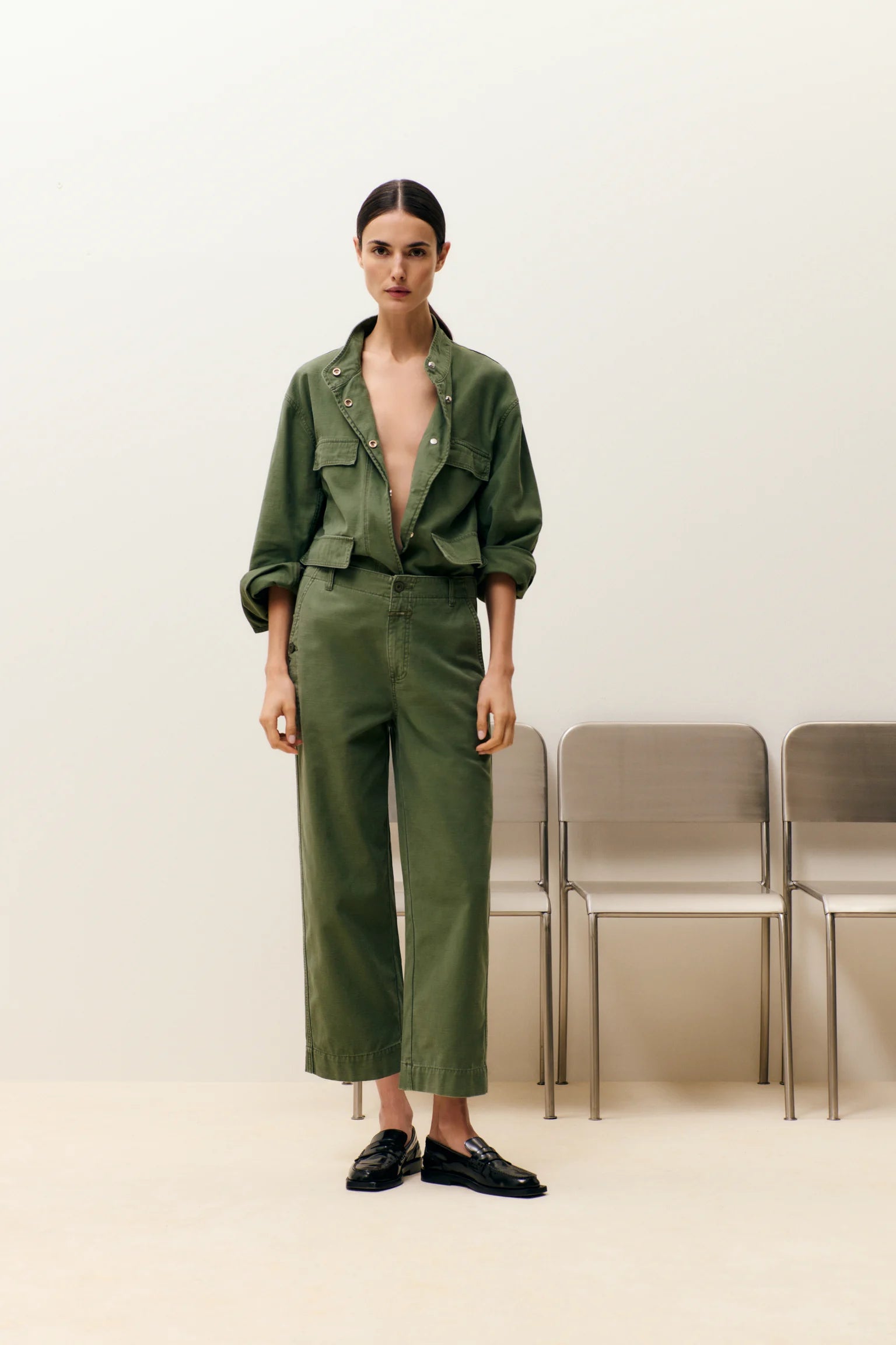 Closed Matcha Green Rovea Relaxed Pants