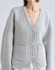 Almina Concept Light Grey V-Neck Cardigan