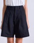 Apiece Apart Black Bari Midi Short