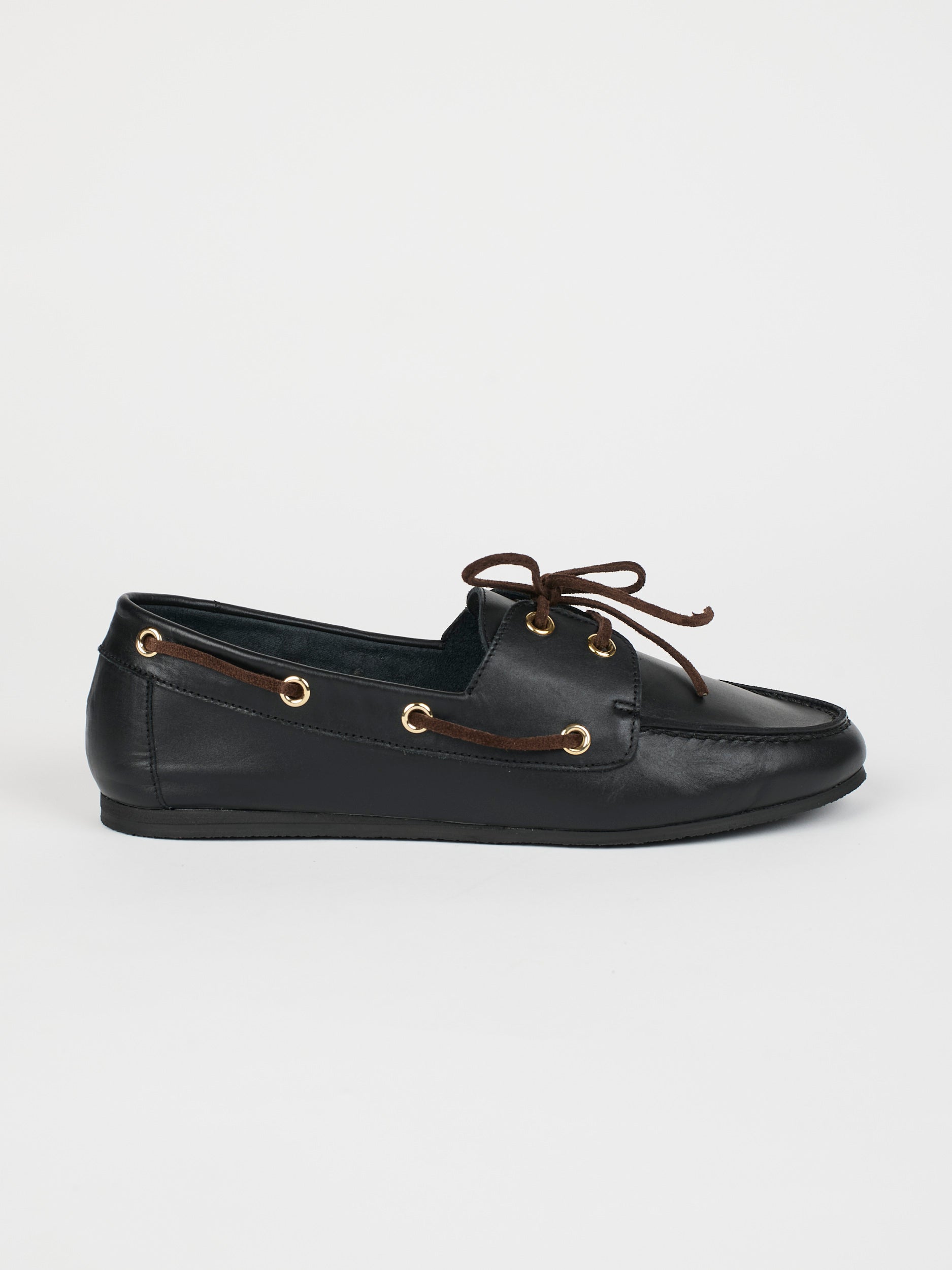 Jamie Haller Black Boat Loafer