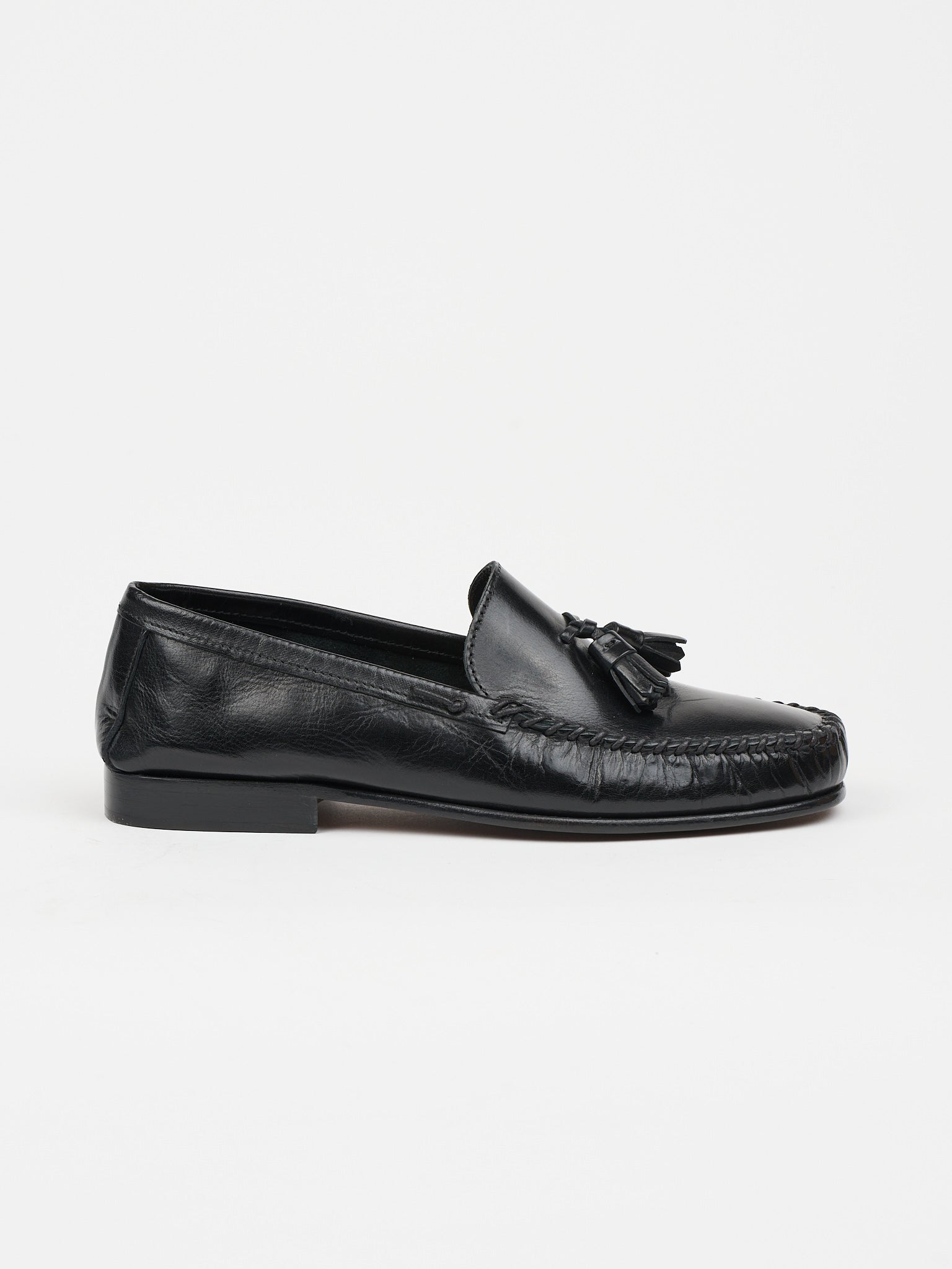 Jamie Haller Black Tasselo Moc Loafer