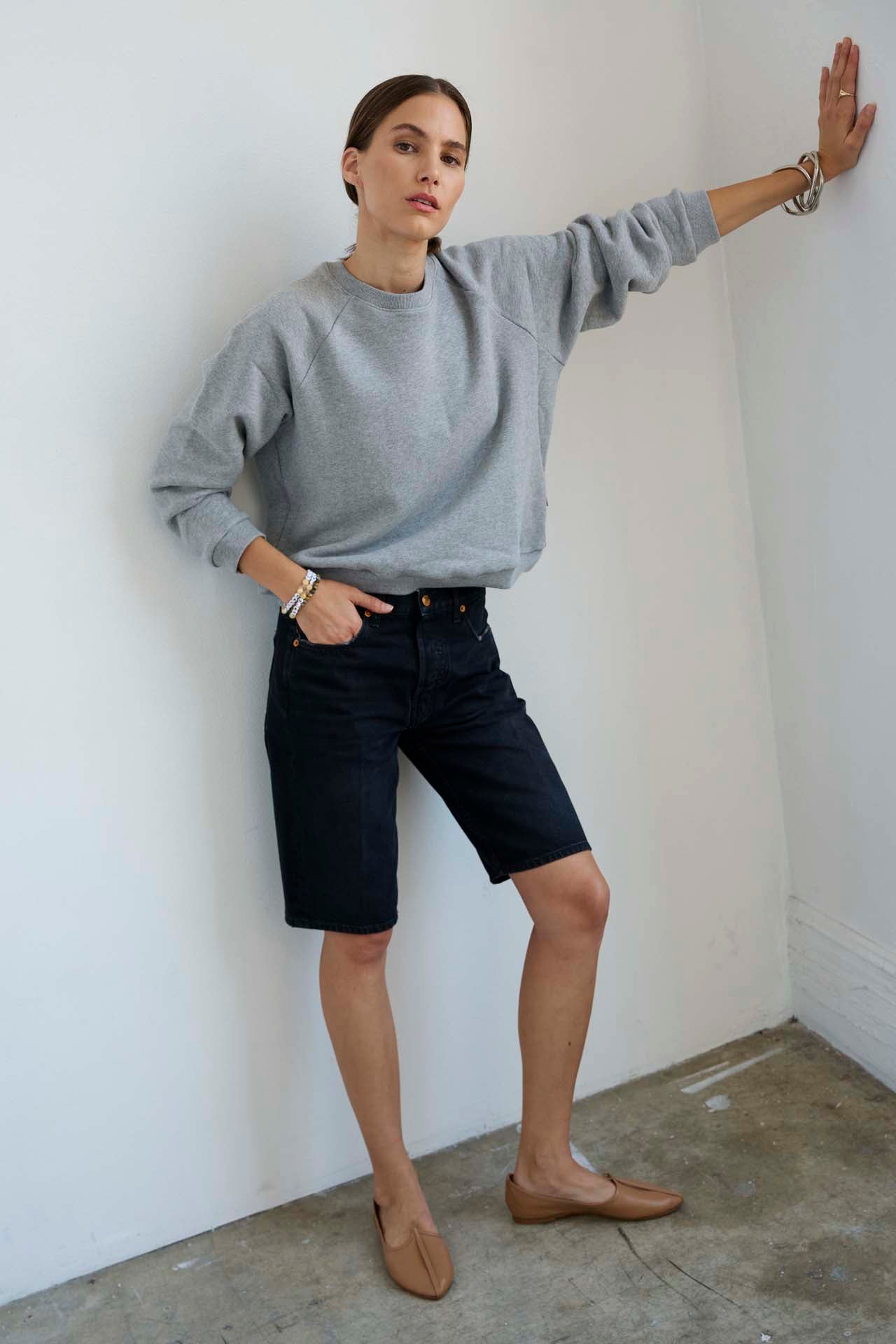 Jamie Haller The Daily Sweatshirt in Heather Grey