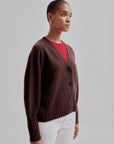 Sayaka Davis Balloon Sleeve Cardigan in Wood