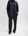 Tibi Black Oversized Gabe Shirt