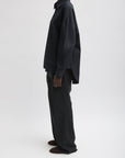 Tibi Black Oversized Gabe Shirt