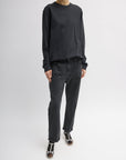 Tibi Black Mou Denim Clift Jean