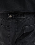 Tibi Black Mou Denim Clift Jean