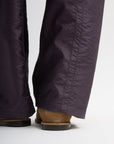 Tibi Crispy Nylon Winslow Pant in Eggplant