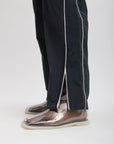 Tibi Black Nylon Piped Jogger