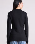 Apiece Apart Black Betti Knit Cardi