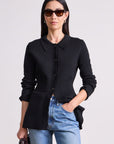 Apiece Apart Black Betti Knit Cardi