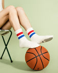 Hansel from Basel Varsity Sporty Grip Crew: White / OS