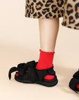 Hansel from Basel Sea Island Cotton DC Crew Red Socks