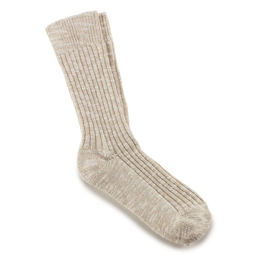 Birkenstock Beige Cotton Slub Socks, 36-38