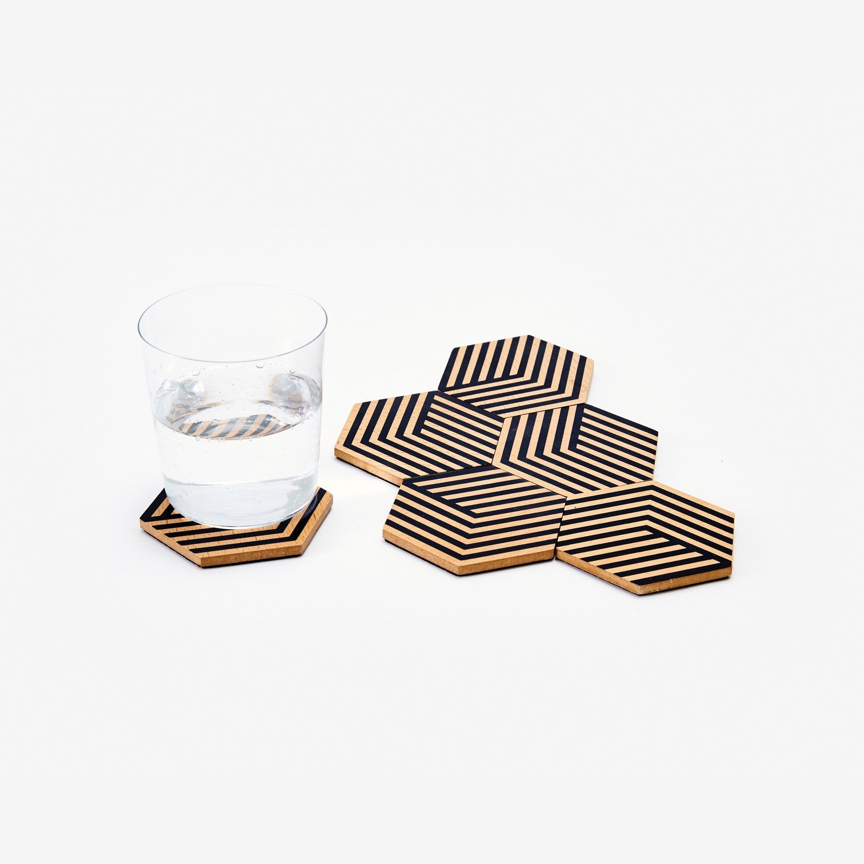 Areaware White Table Tile Coaster Set