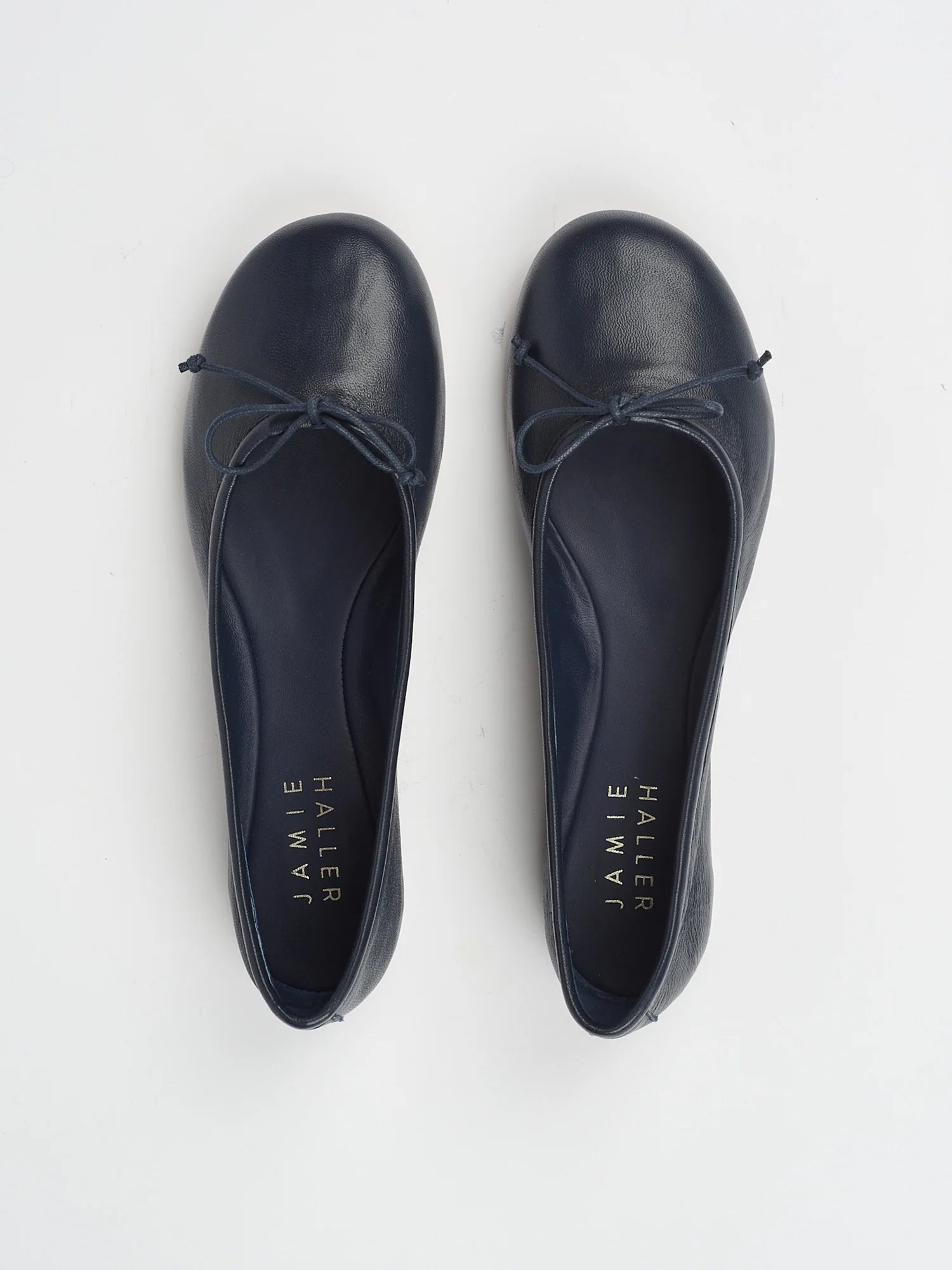 Jamie Haller Navy Ballet Slipper