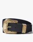 Freda Salvador Black Leather Laia Belt