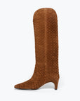 Freda Salvador Lennox Woven Tall Boot in toffee