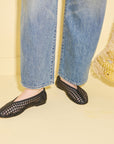 Freda Salvador Black Riley Open Weave Ballet Flat