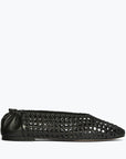 Freda Salvador Black Riley Open Weave Ballet Flat