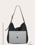 Liffner Dark Brown Suede Slouch Bucket Bag