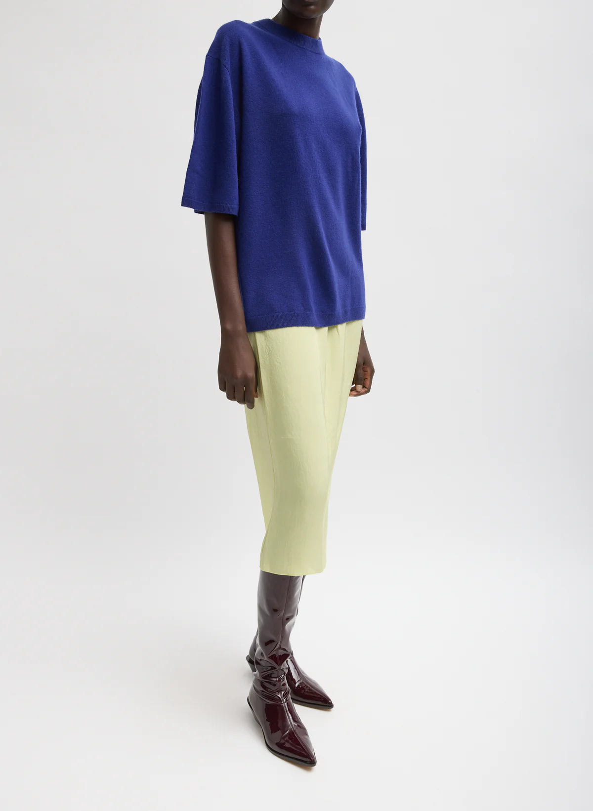 Tibi Washable Cashmere Oversized Easy T-Shirt