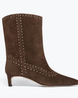 Freda Salvador Tricia Studded Boot in Teddy Suede