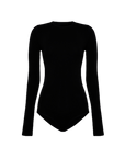 Wolford Black Round Neck Bodysuit