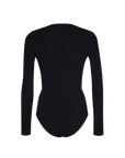 Wolford Black Round Neck Bodysuit