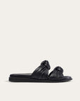 Dear Frances Black Tye Slides