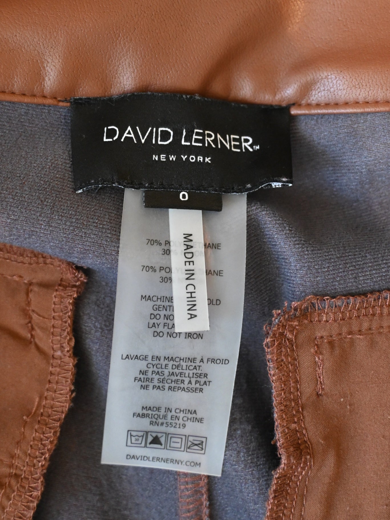 David Lerner Leather Pants