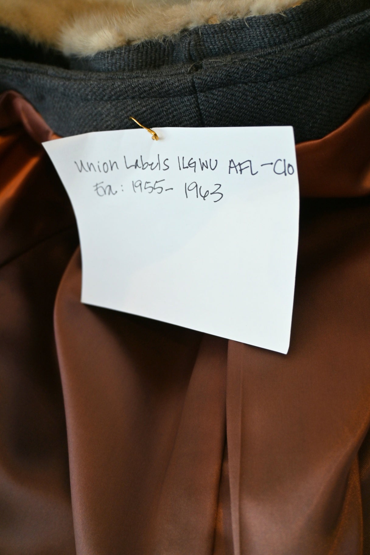 Union Label Wool Coat