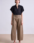 Apiece Apart Cropped Cybil Trouser in Oak