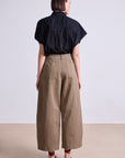 Apiece Apart Cropped Cybil Trouser in Oak