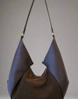 Ree Projects Riva Large Mocha Suede Handbag