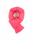 Mini padded water repellent nylon scarf: Rosso