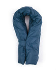 Padded water repellent nylon scarf: Navy