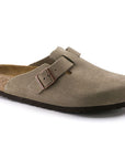 Birkenstock Taupe Suede Boston Clog