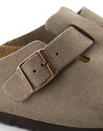 Birkenstock Taupe Suede Boston Clog