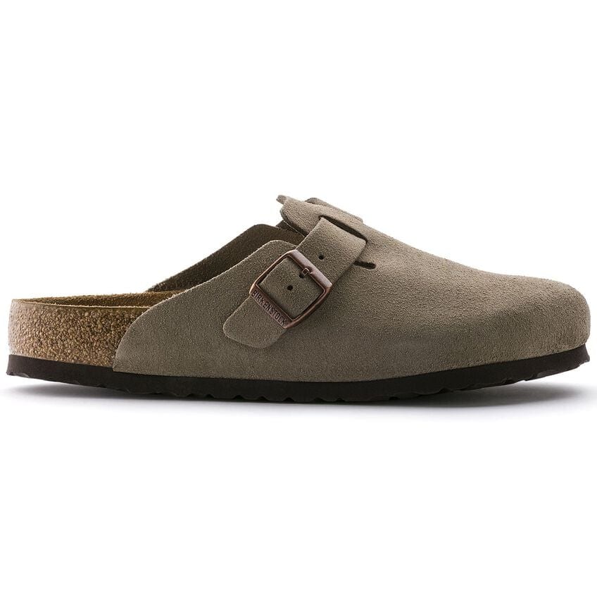 Birkenstock Taupe Suede Boston Clog