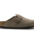 Birkenstock Taupe Suede Boston Clog