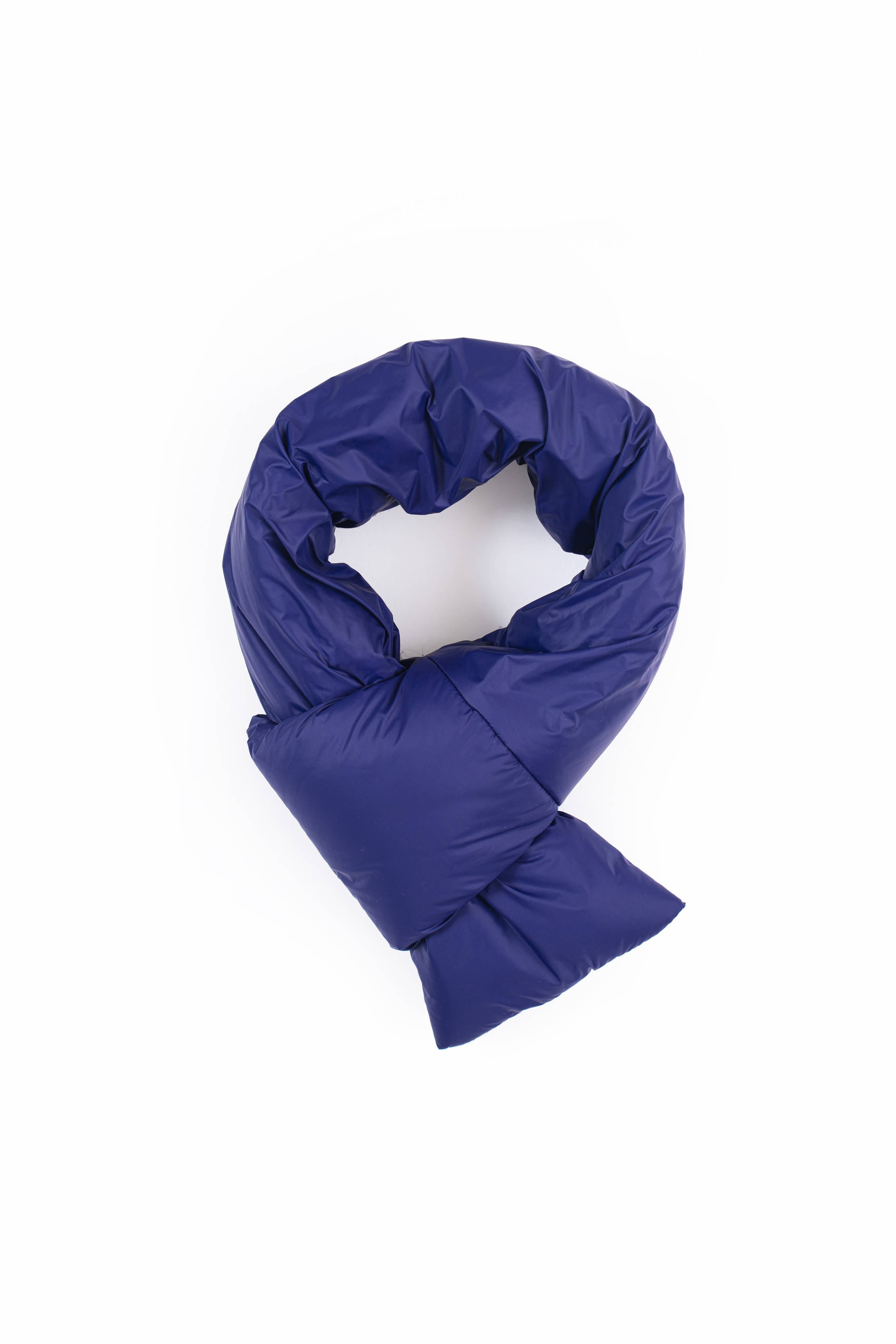 Mini padded water repellent nylon scarf: Rosso