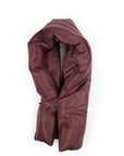 Padded water repellent nylon scarf: Plum