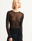 Raquel Allegra Black Liza Tee